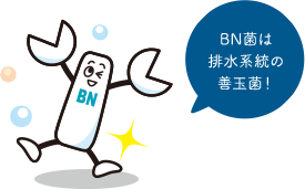 BN菌は排水系統の善玉菌！